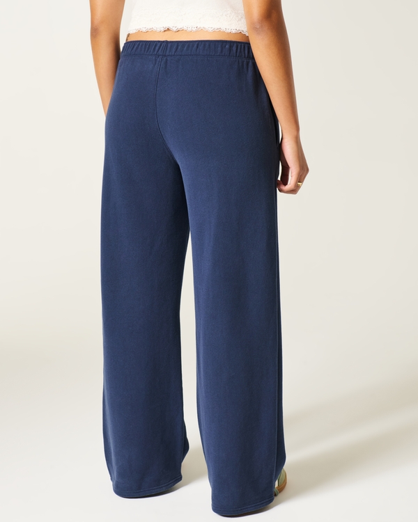 Hollister Feel Good Wide-Leg Logo Graphic Sweatpants