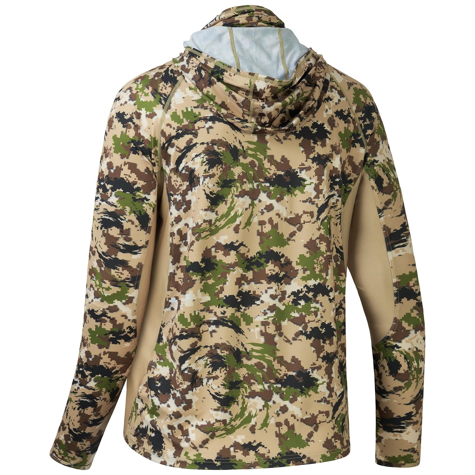 Men's UPF 50+ Long Sleeve Hunting Hoodie with Mask