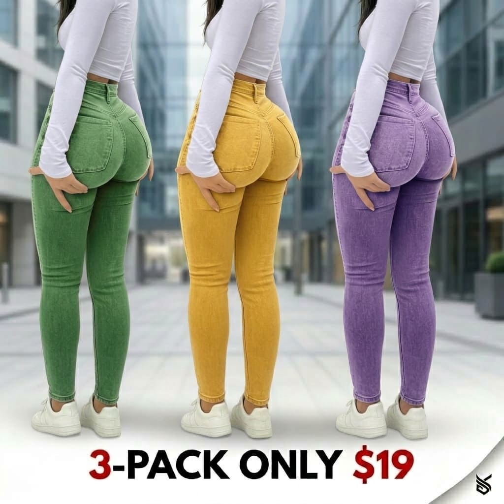 Elegant High Waist Long Skinny Denim Jeans for Women