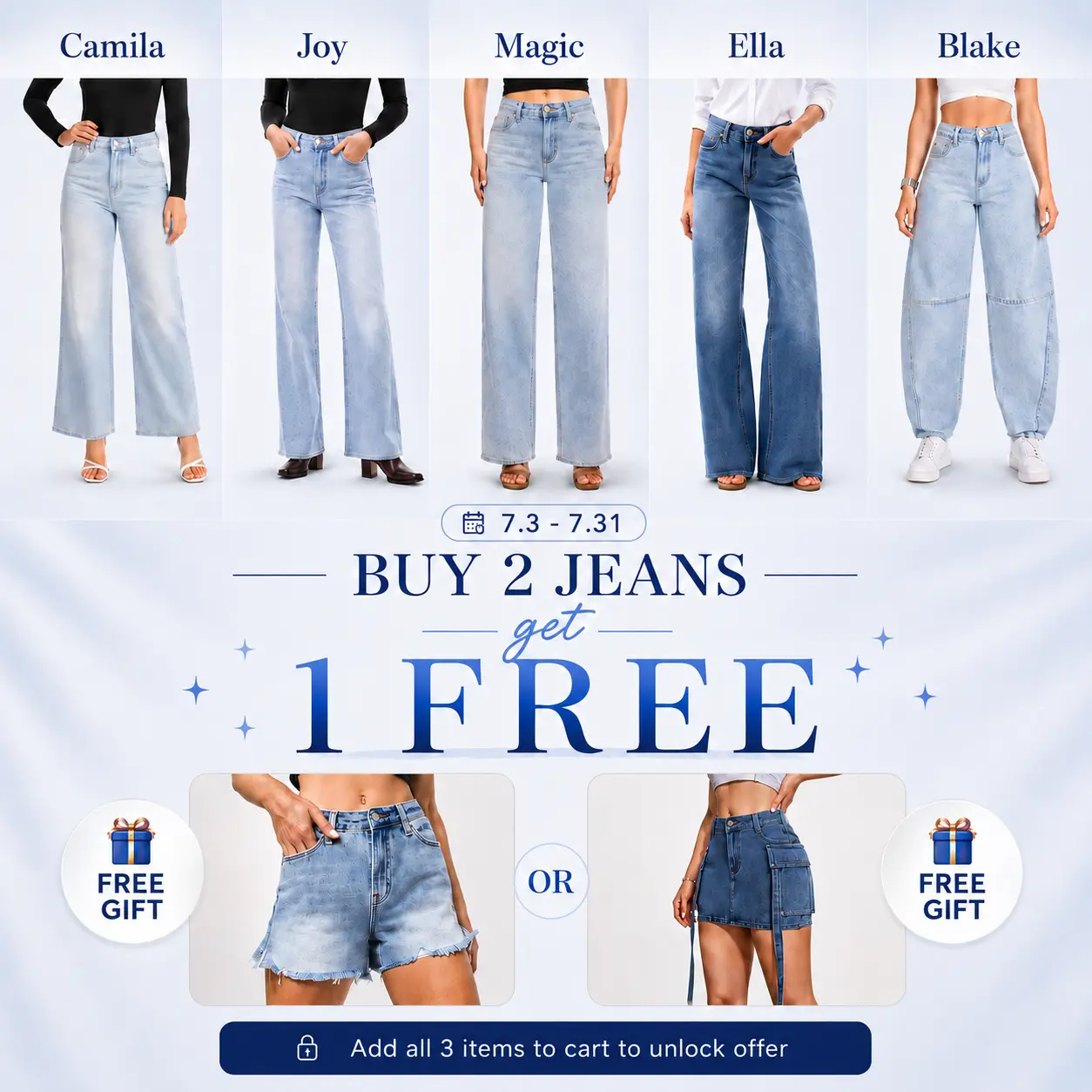⚡ Mid-Low Rise Baggy Jeans for Women 🔥