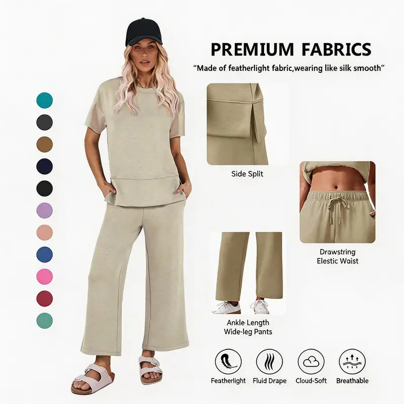 Women's Two-Piece Set: Casual Summer Outfit