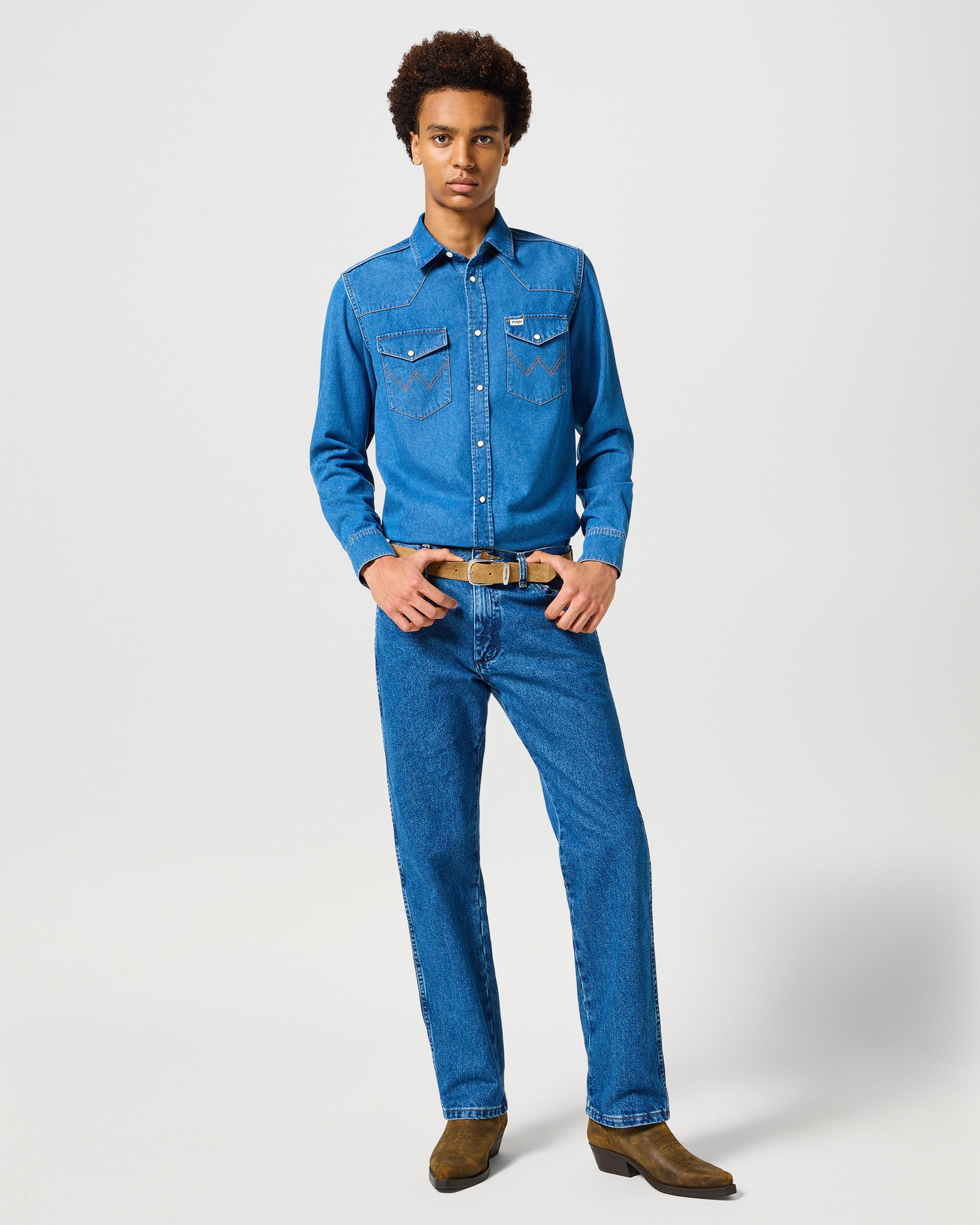 13MWZ Original Cowboy Cut Mens Jeans - Stonewashed