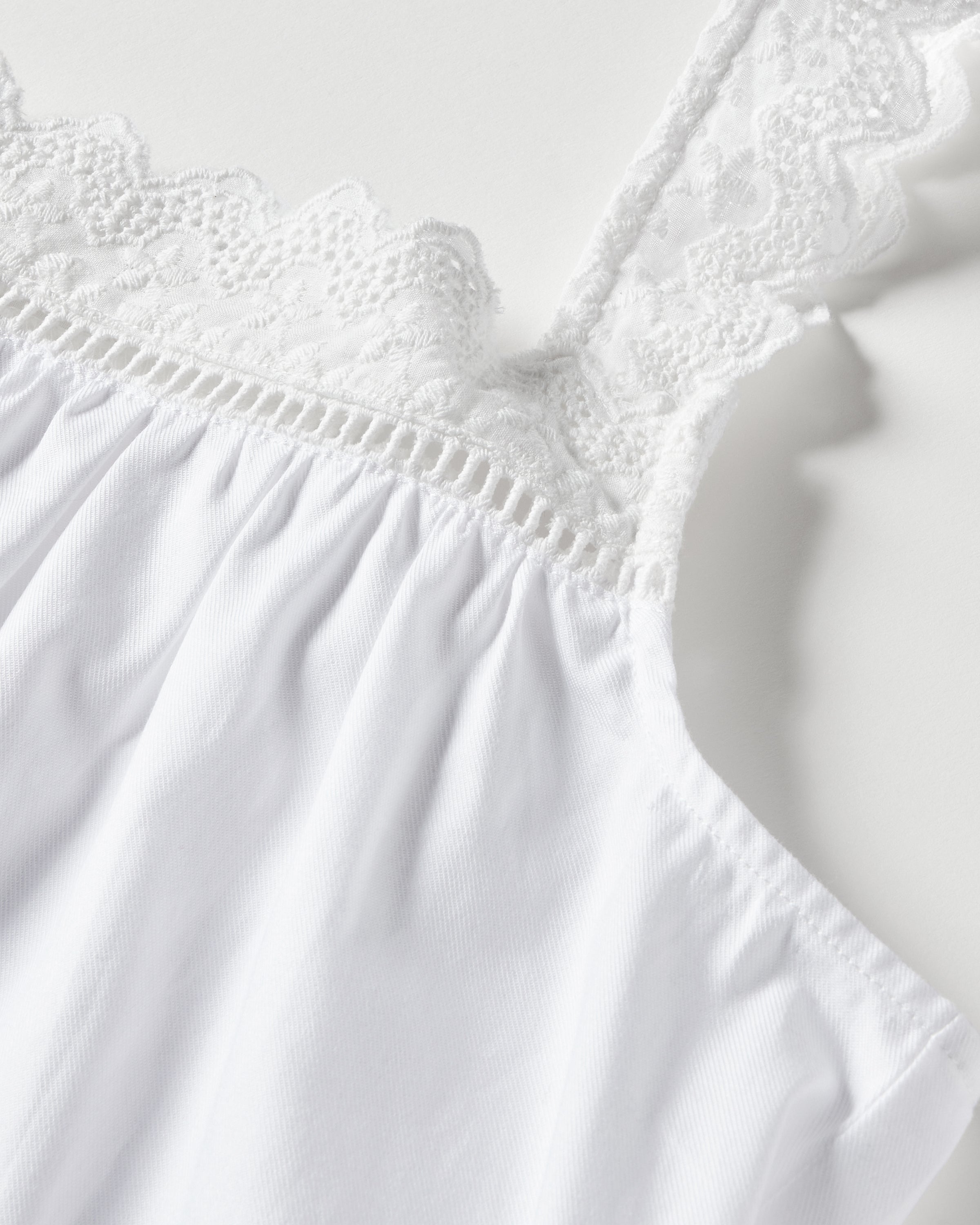 Women's Twill Esme Nightgown in White
