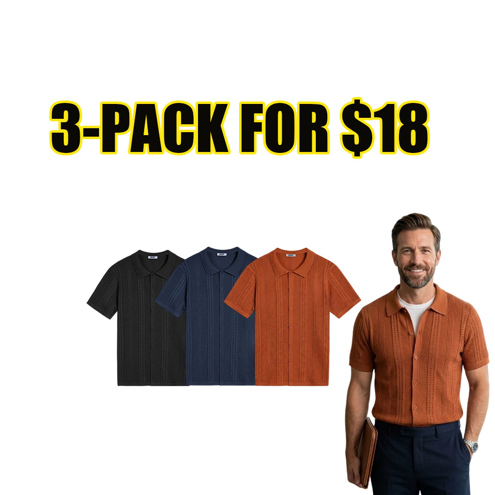 Men's Button Polo Shirt