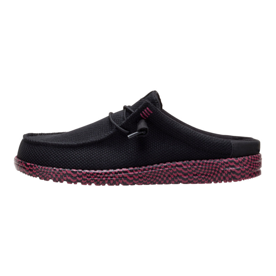 Wally Slip Warped Geo - Black/Fig Purple