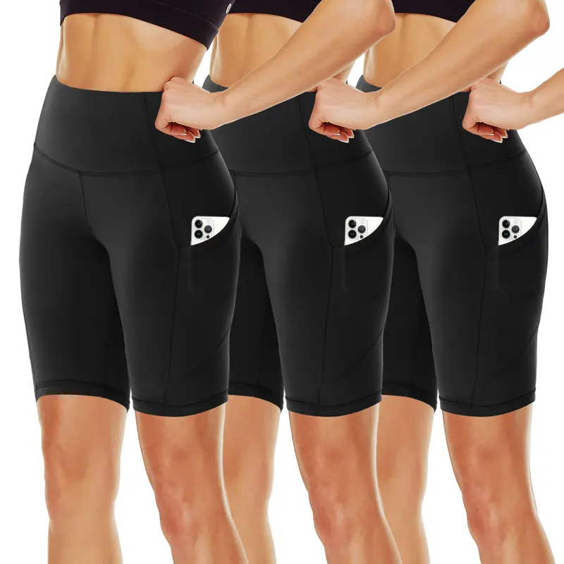 Women's Biker Shorts with Pockets, 11