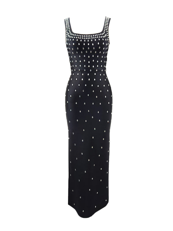 New Slim Rhinestone Bandage Dress Fashion Party Bandage Dress