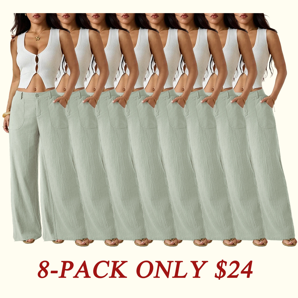 Women's Classical Linen Palazzo Pants