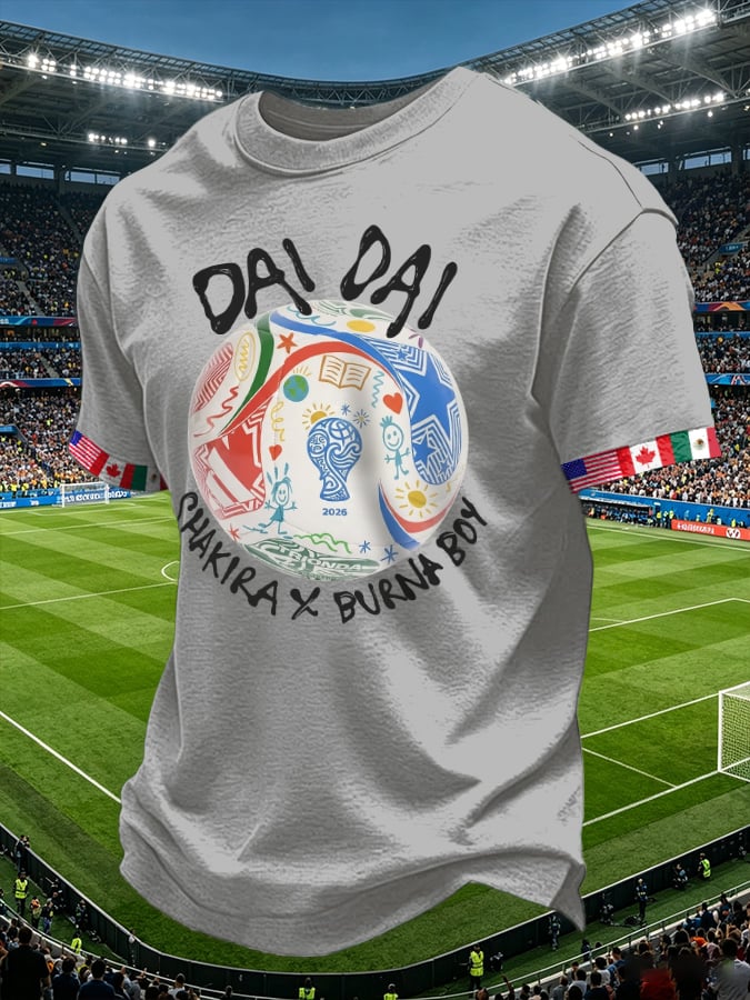 Men's Retro Dai Dai Print T-Shirt