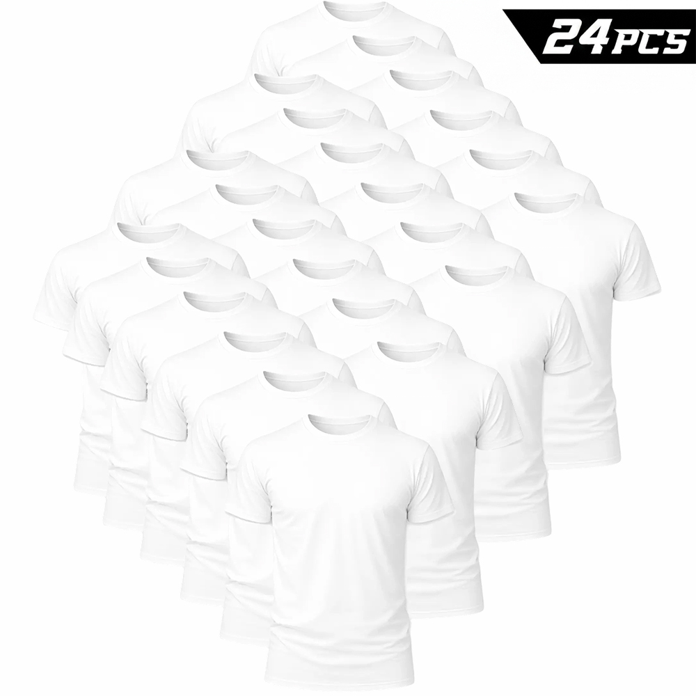Men's Crew Neck Basic Short Sleeve T-Shirt