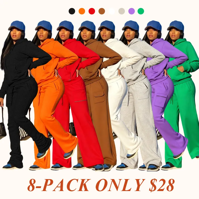 Women's two-piece winter sweatshirt set