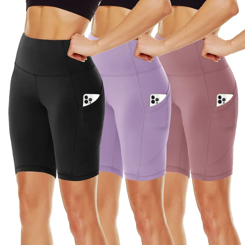 Women's Biker Shorts with Pockets, 11