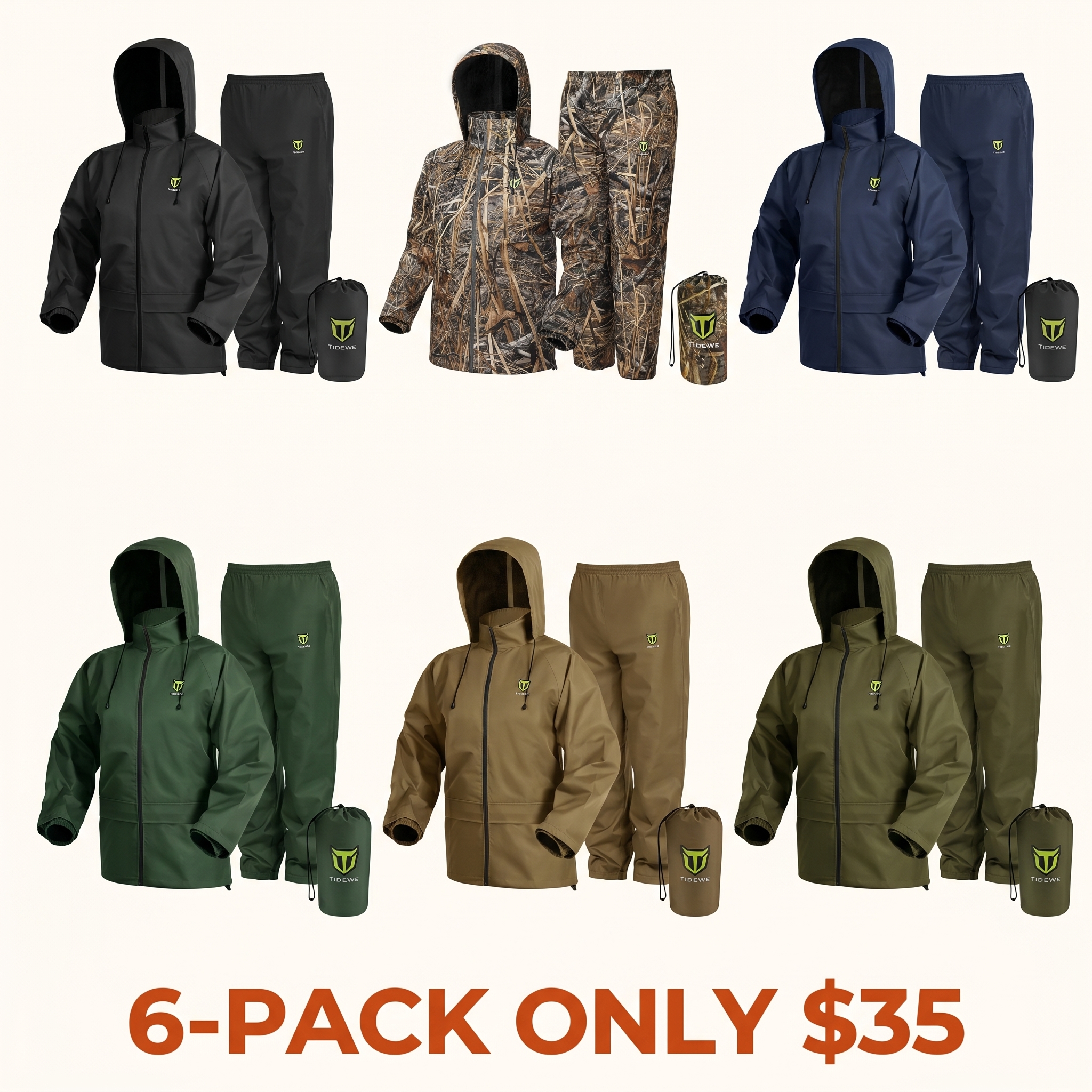 Rain Suit: Lightweight, Waterproof, and Breathable Rain Jacket & Pants — Ideal for Outdoor Activities, Work Tasks, Daily Wear, and Wilderness Gear