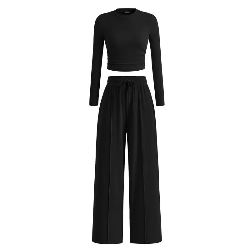 Women’s 2-Piece Ribbed Knit Lounge Set