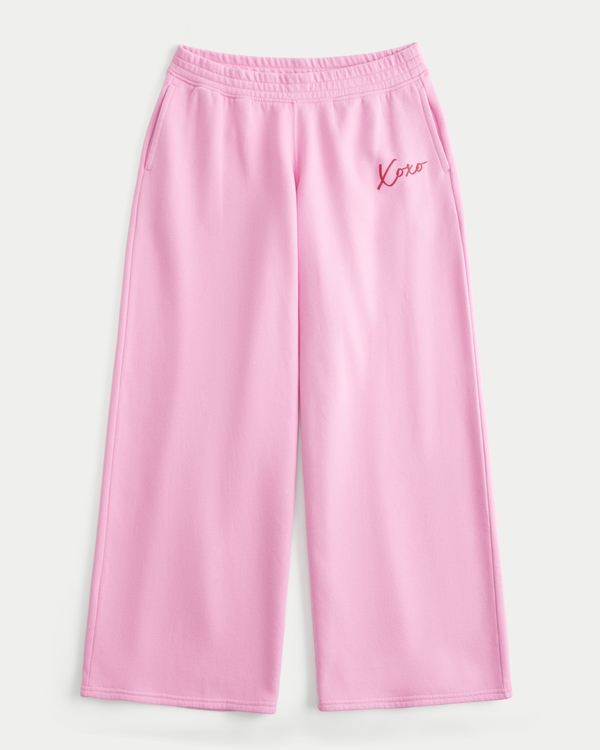 Xoxo Graphic Baggy Sweatpants