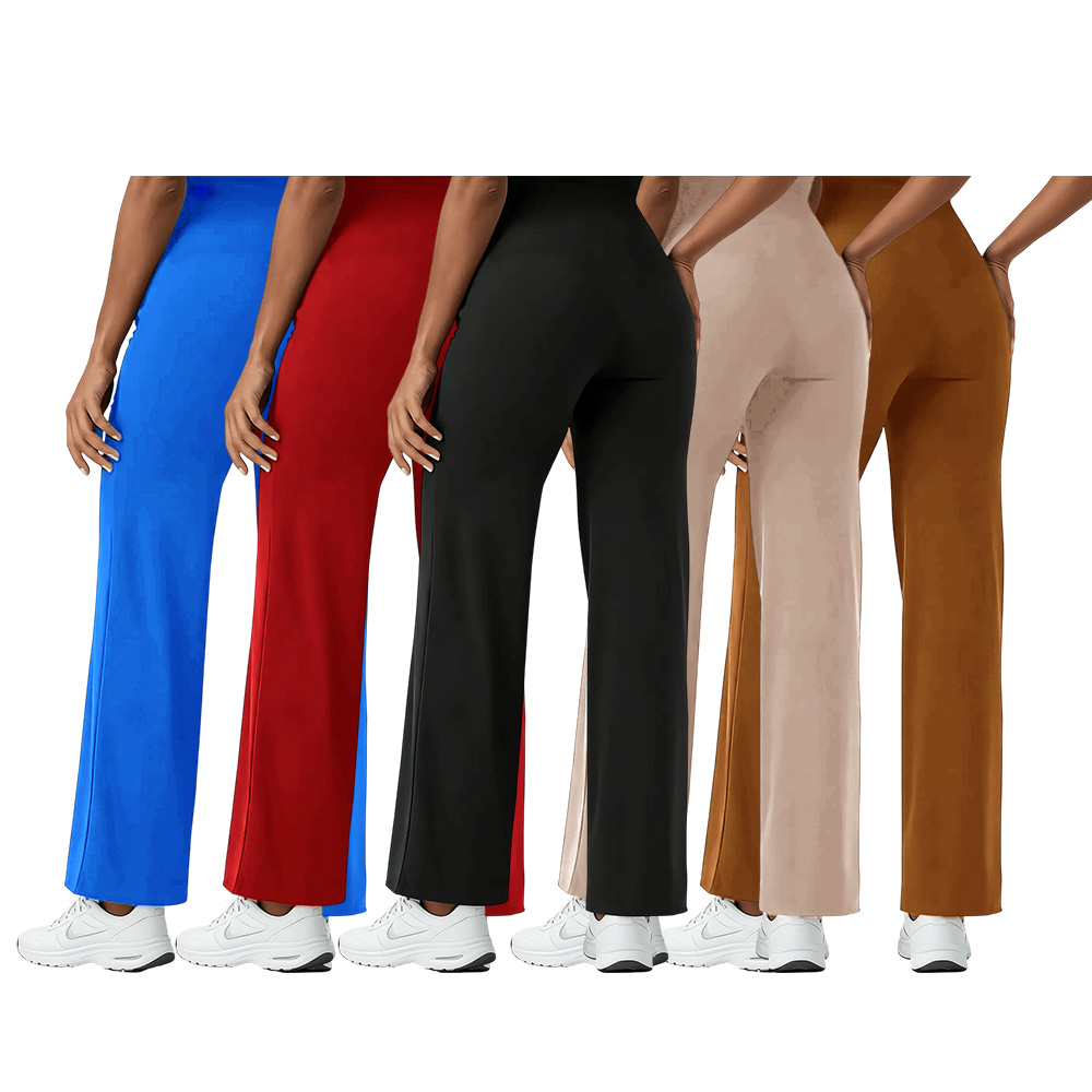 Women's Wide-Leg Suit Pants with Elastic Waist