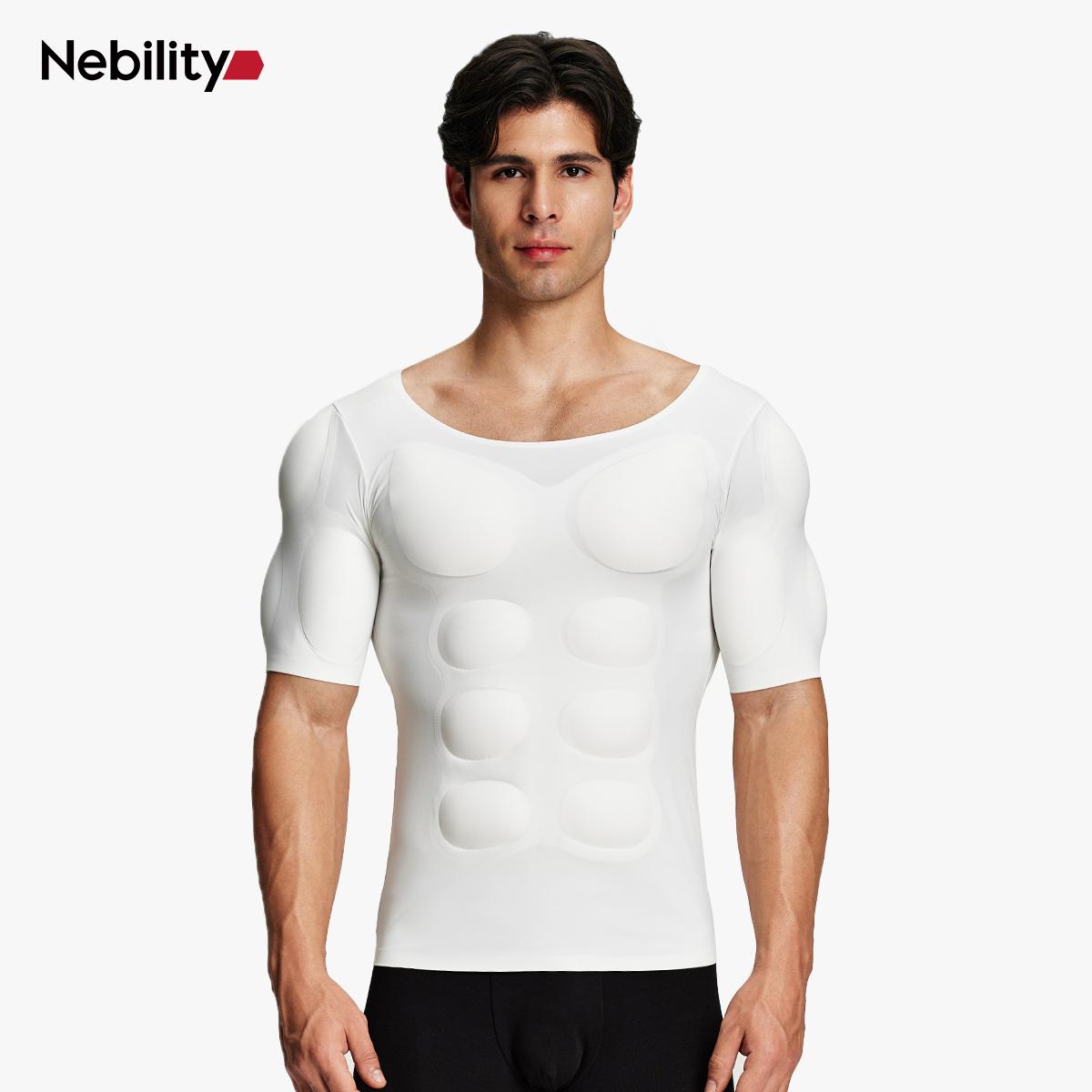 Men's Invisible, Seamless Muscle-Enhancing T-Shirt