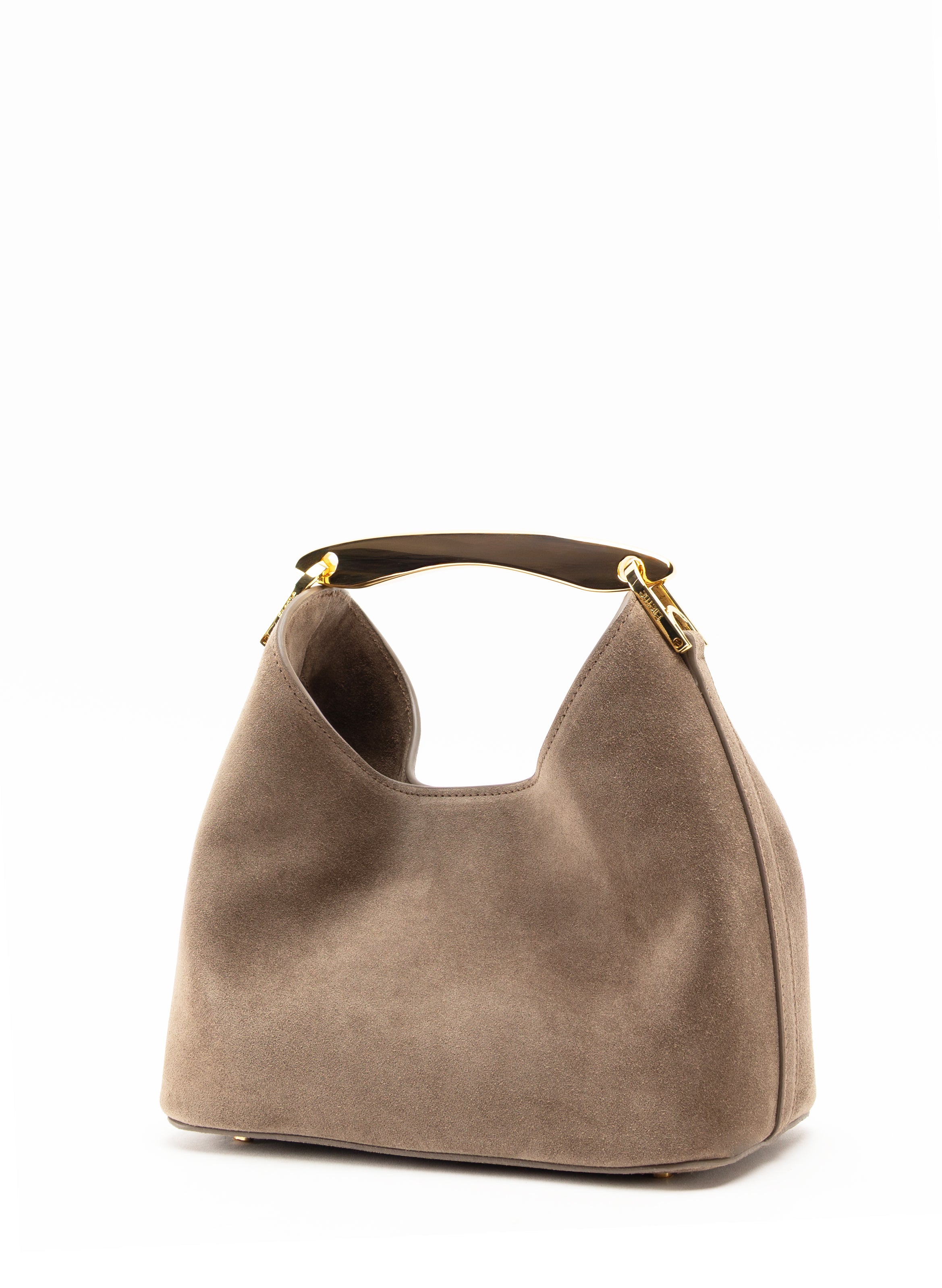 Small Boomerang Suede Taupe Clearance Sale 85%OFF