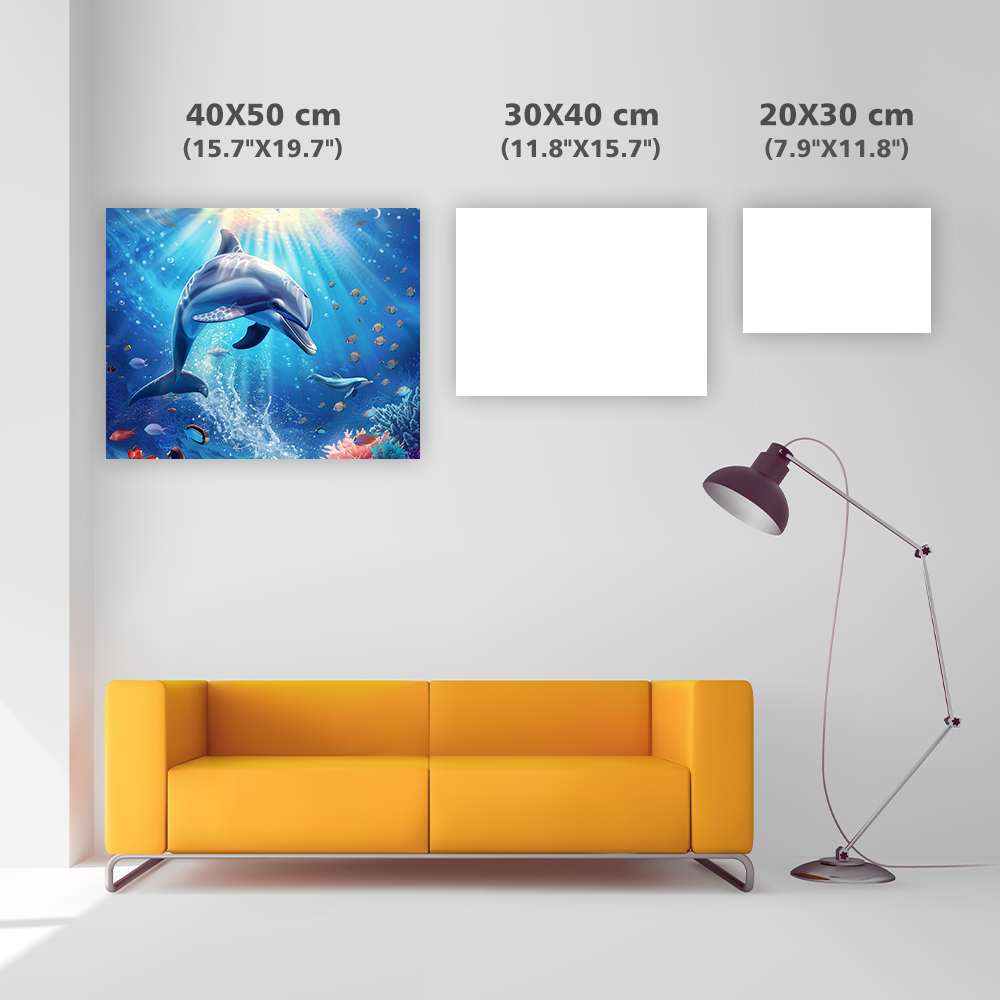 Ocean Dolphin Harmony - Diamond Painting