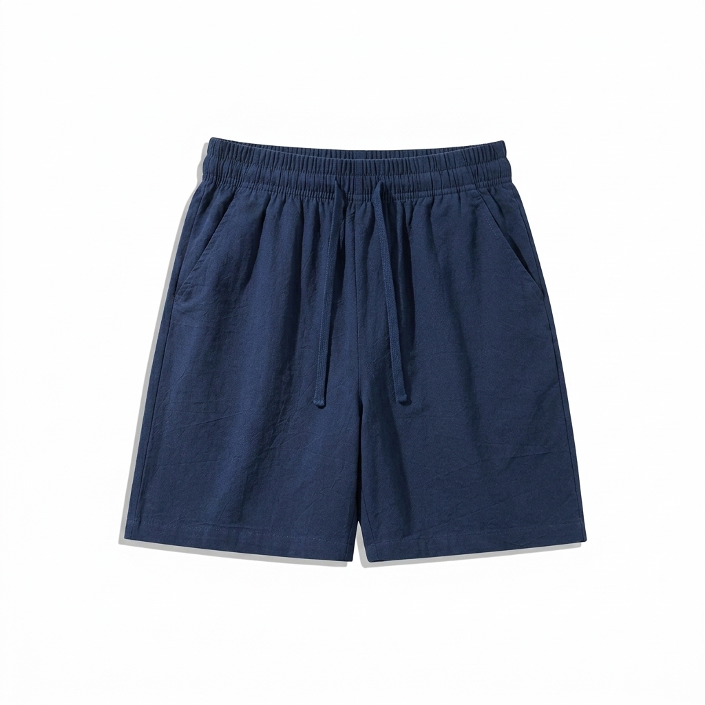 Unisex Cotton Linen Beach Shorts