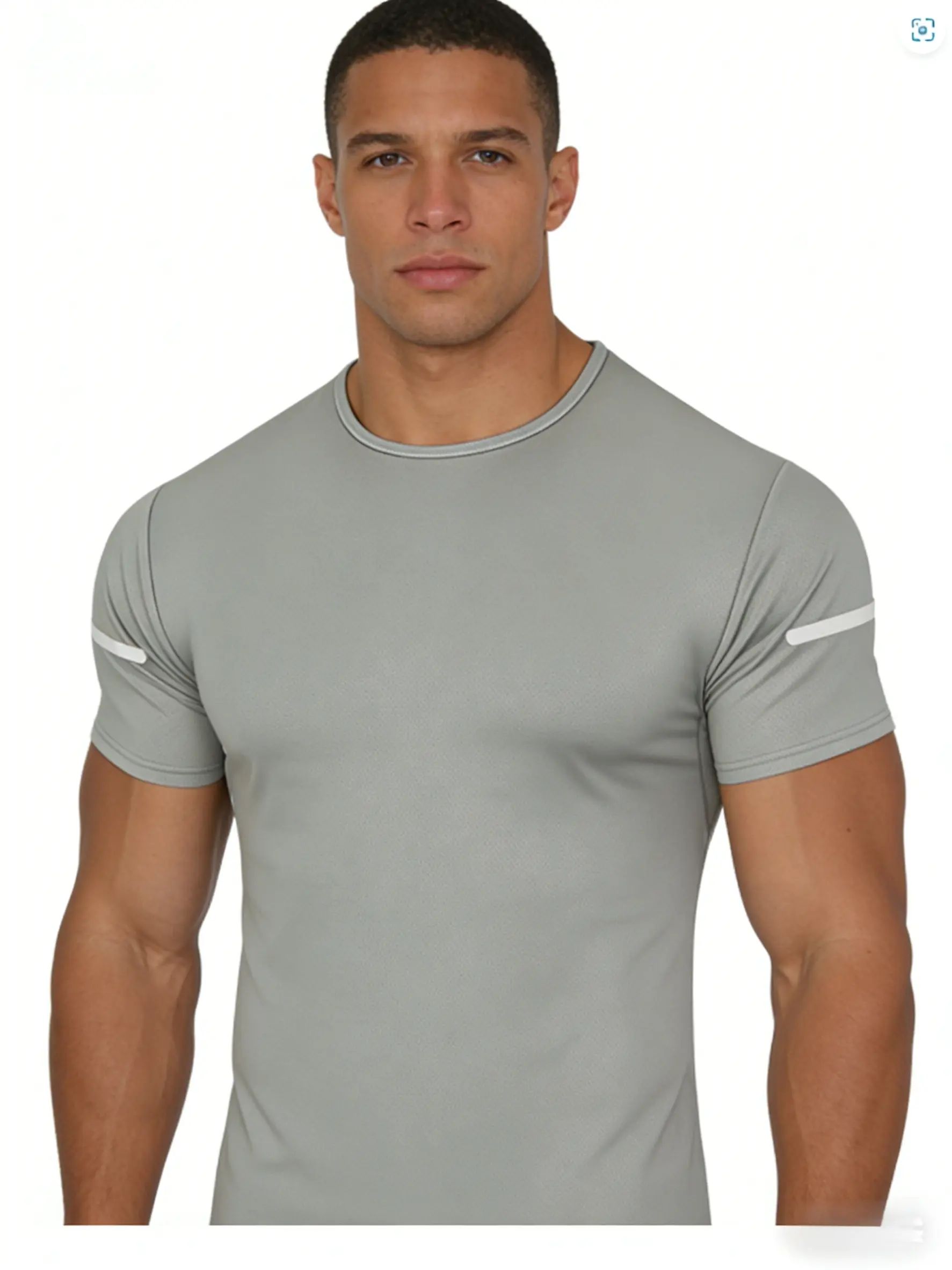 7-pack men's printed reflective striped sports T-shirts, quick-drying and breathable