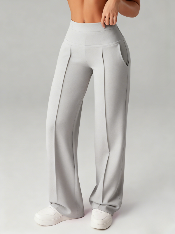 Women's Solid Color Loose Straight Leg Pants