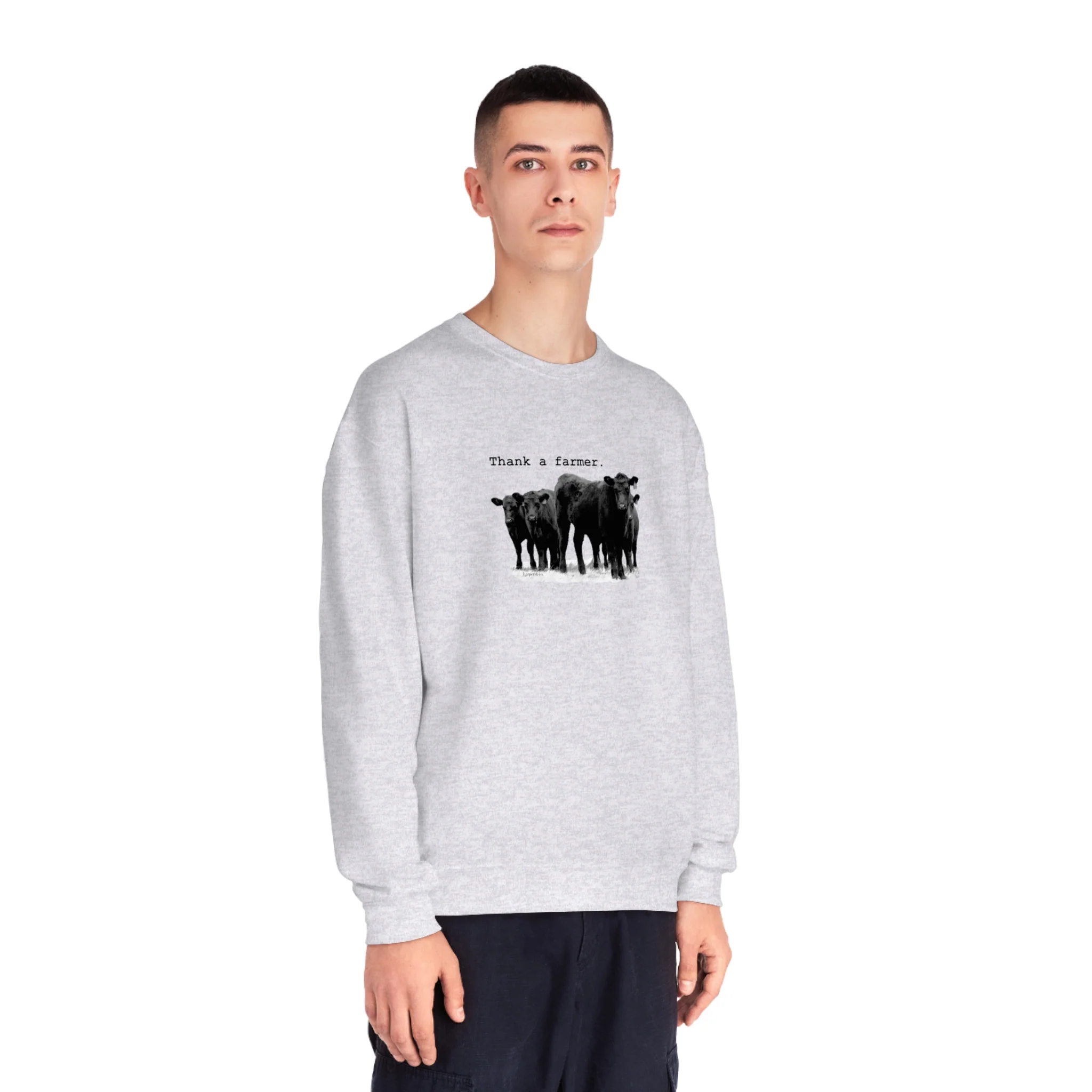 Thank a Farmer Cattle Unisex NuBlend? Crewneck Sweatshirt