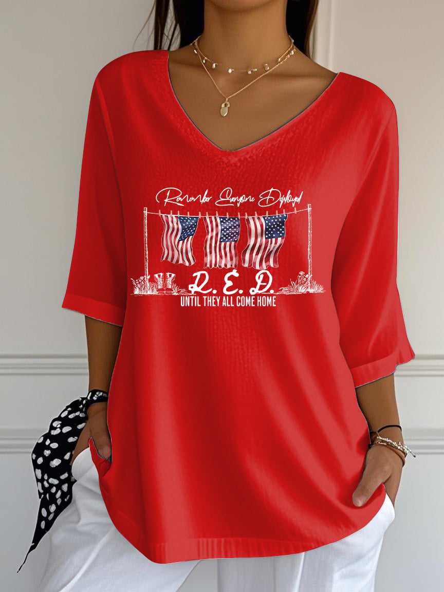 Retro Red Friday Print T-Shirt