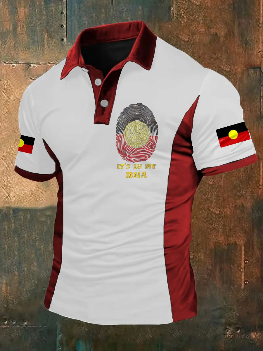 Men's Australian Aboriginal Cultures Printed Xasual Tops