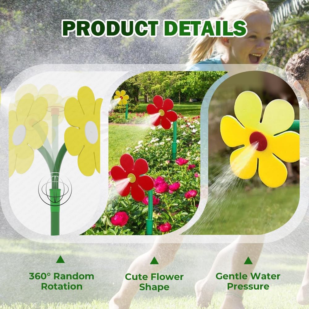 Crazy Daisy Sprinkler Sunflower Lawn Dancing