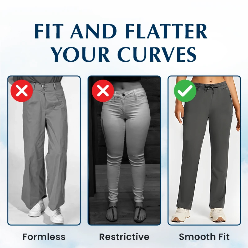 Women's Ultra Stretch Ice Silk Comfort Casual Pants