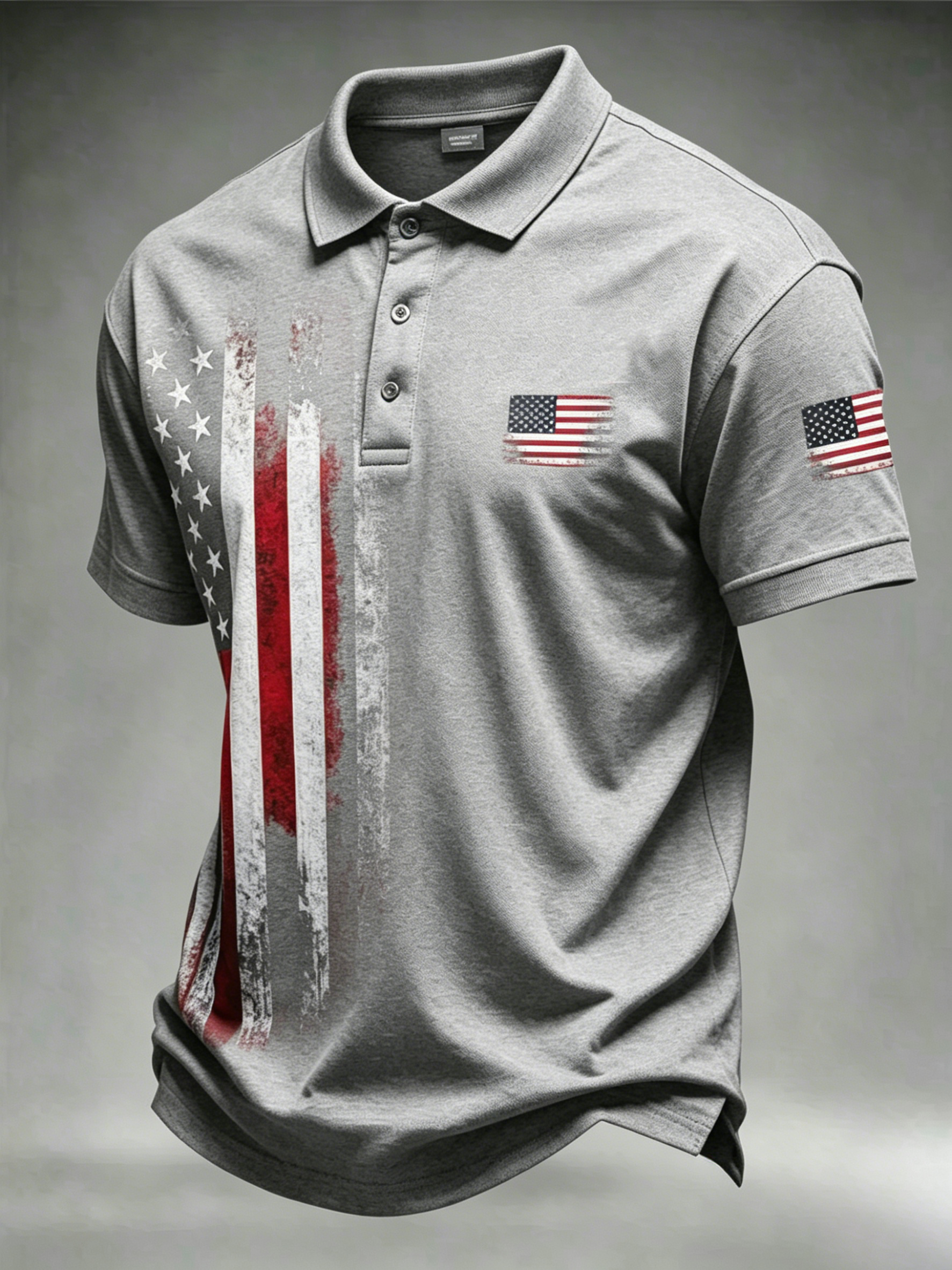 Men'S Casual 250Th Anniversary Celebration Of The Founding Of The United States Independence Day Personalized Printed Polo Shirt
