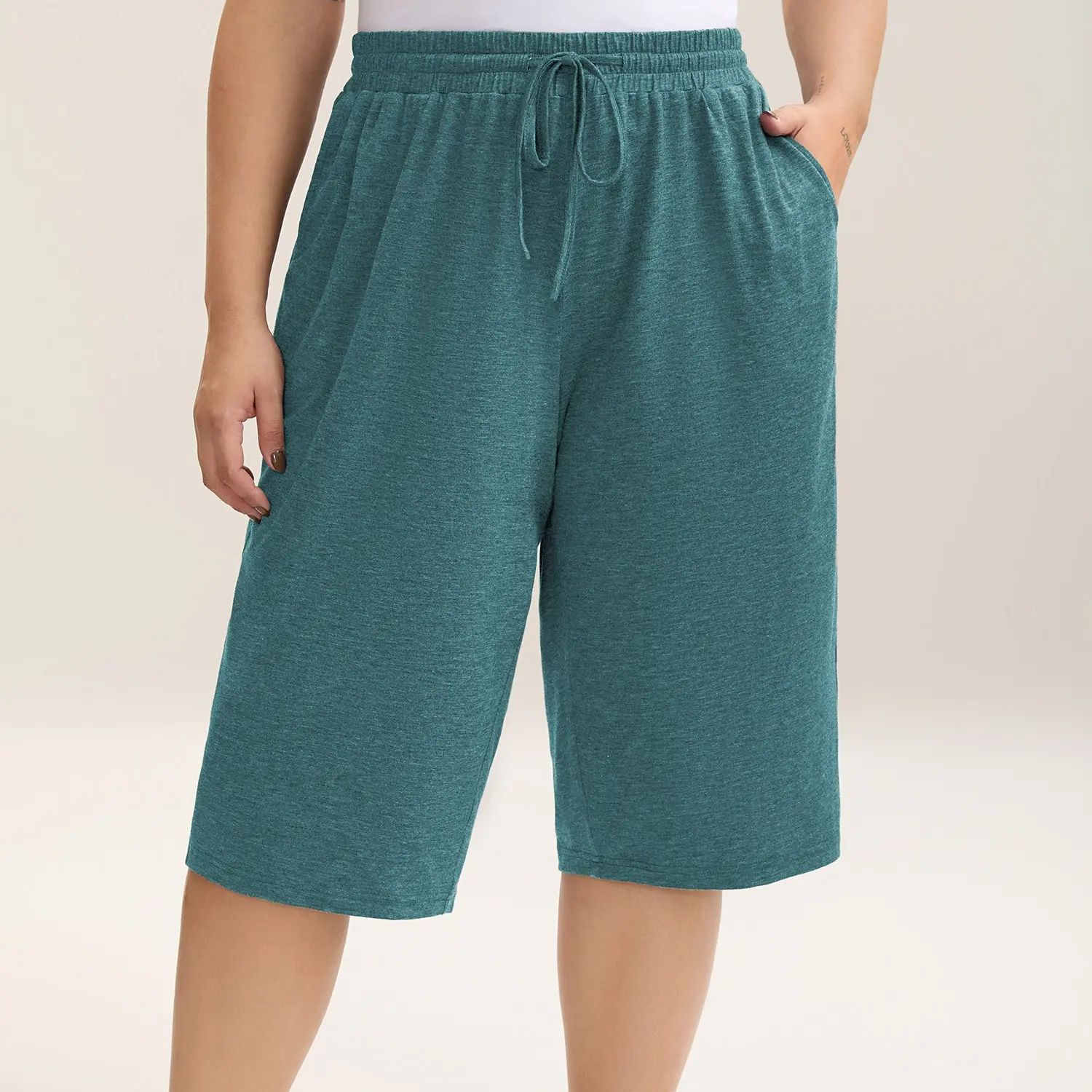 🔥LAST DAY SALE 90% OFF💕Wide-Leg Capri Lounge Baggy Pants
