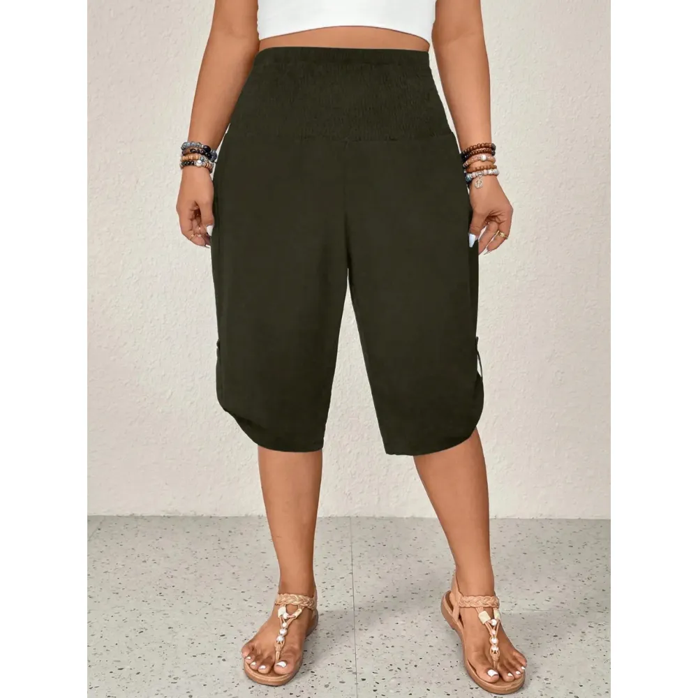 Factory Direct Women's Elastic Waist Comfort Capri Pants, 8-Pack Only $24