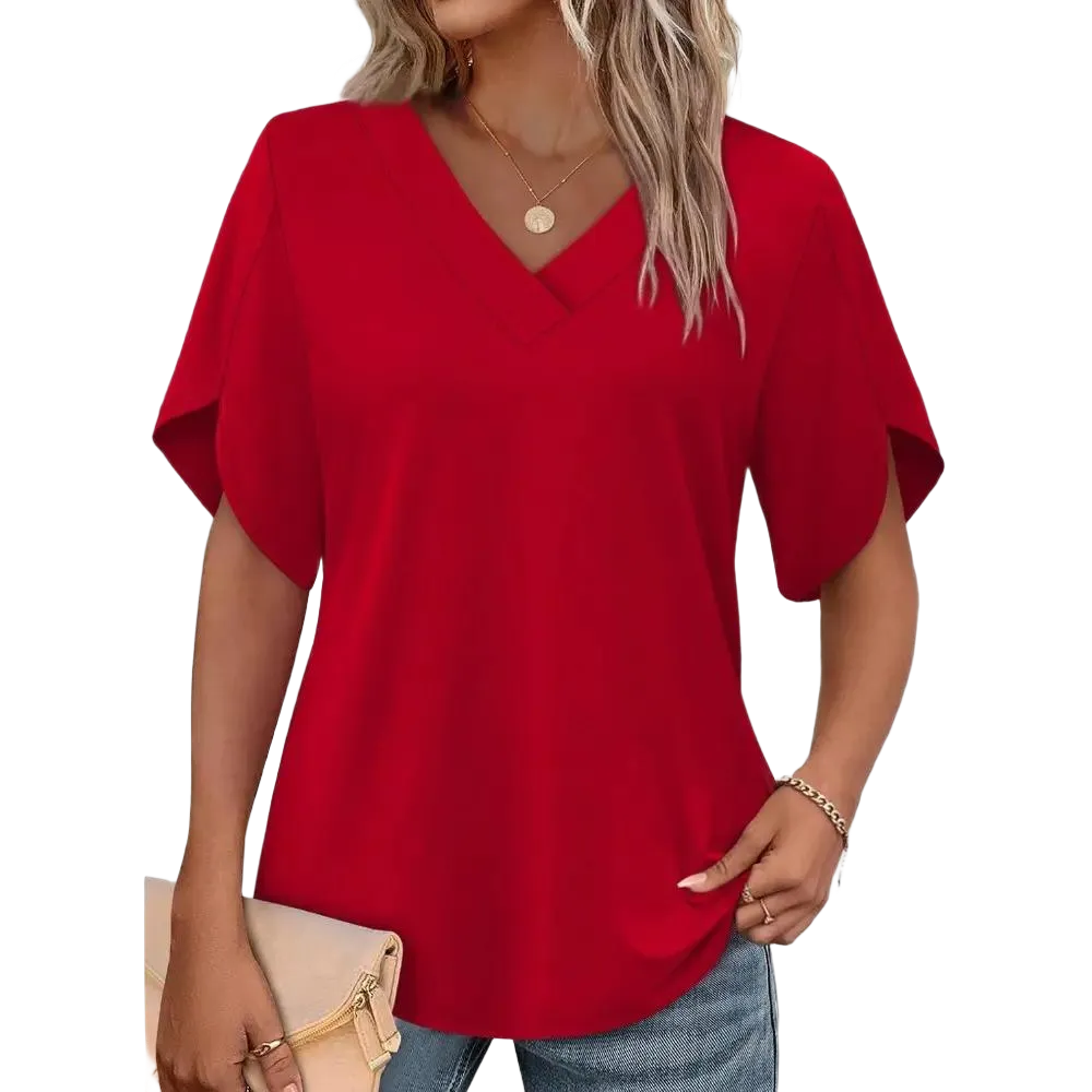 🔥8-PACK $24 - Women's Summer Tops Short Petal Sleeve Shirts
