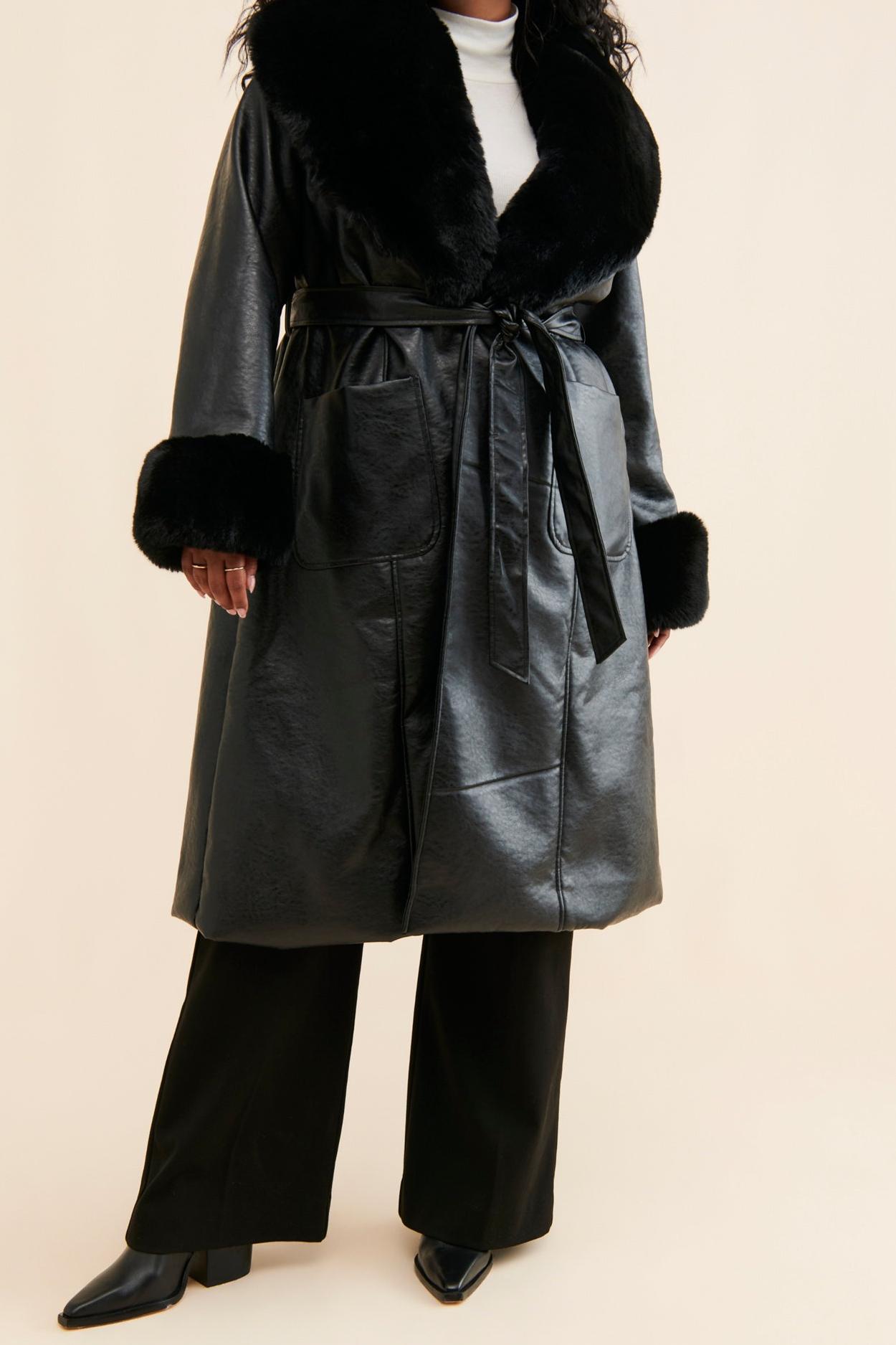 Mixed Media Coat