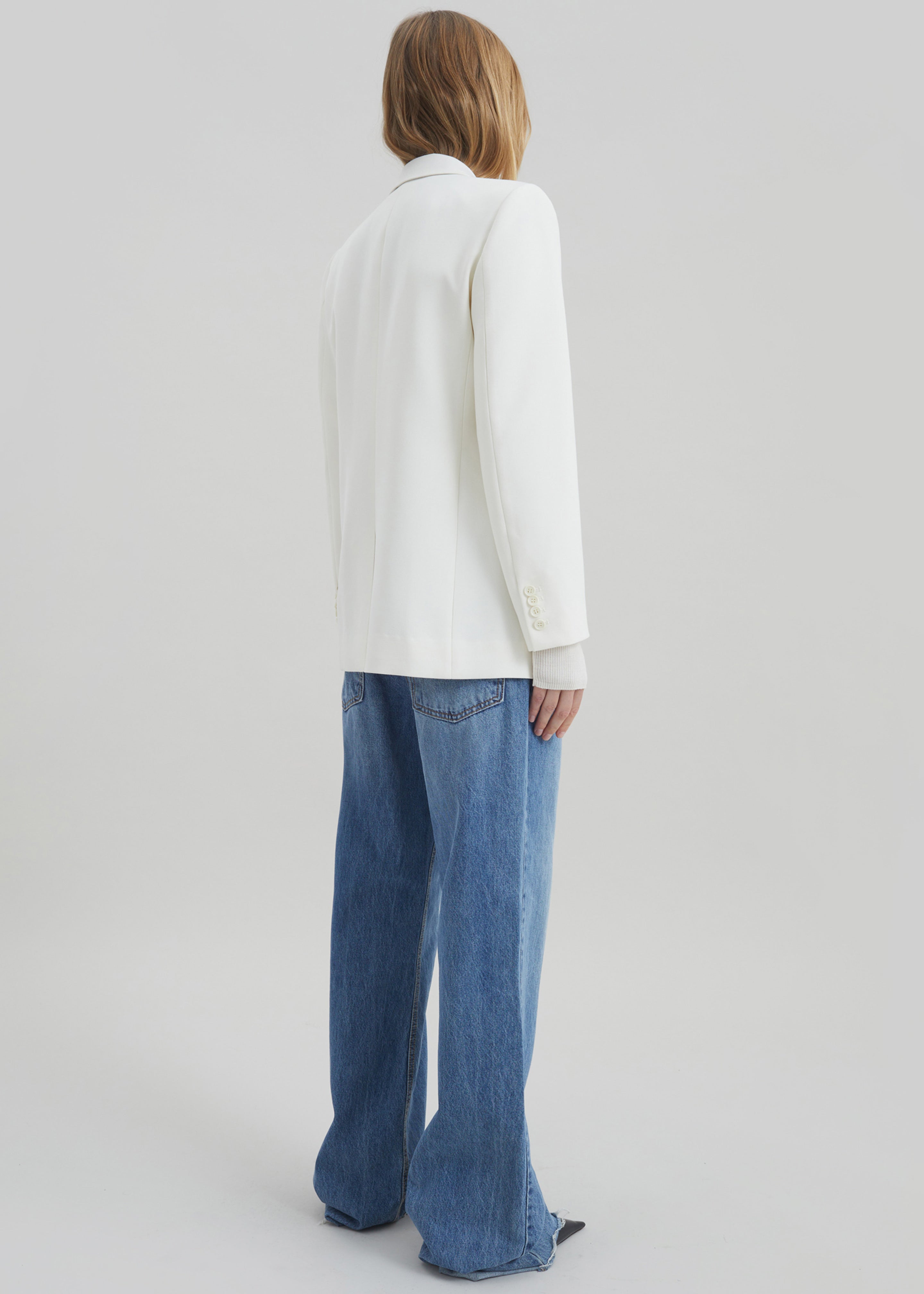 Amelia Tailored Blazer - White