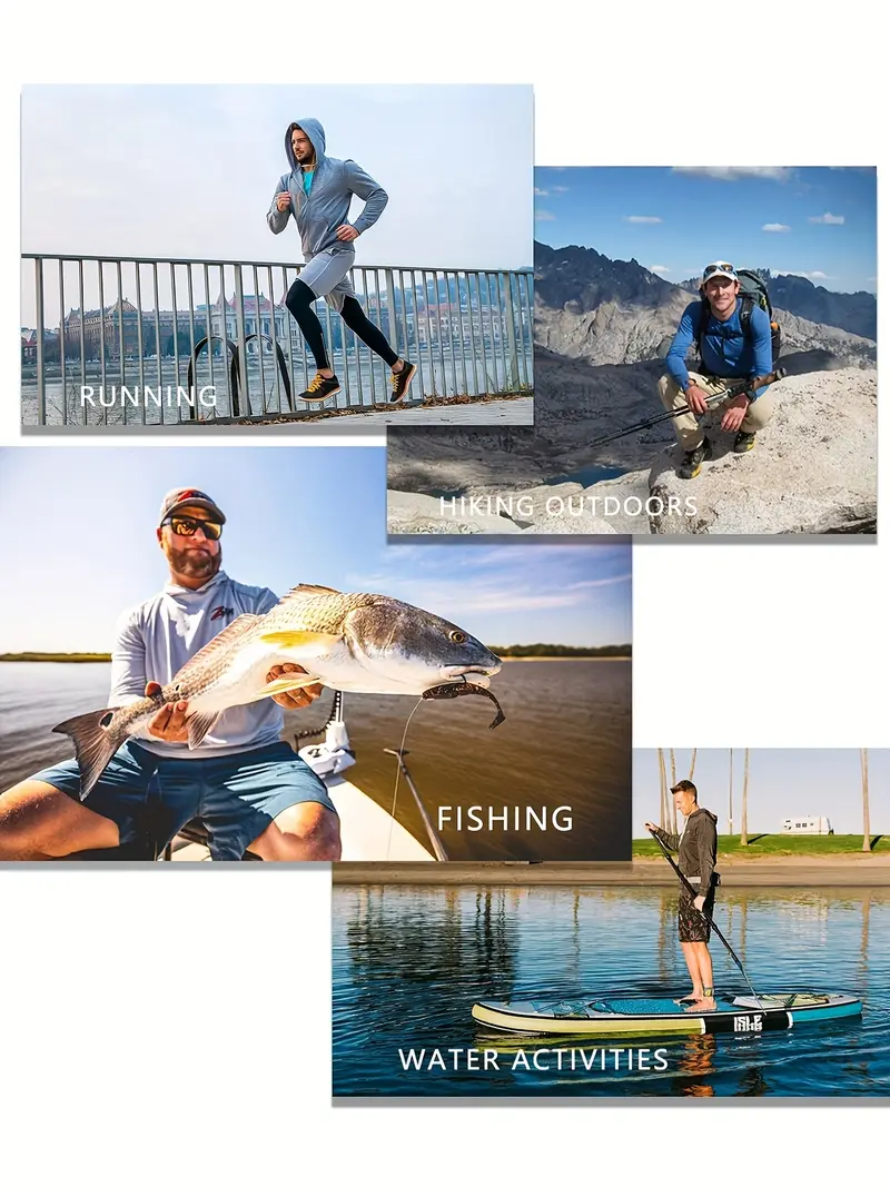 Men's Athletic Hoodie | Long-Sleeve Fishing Shirt | Lightweight Sun Protection Jacket