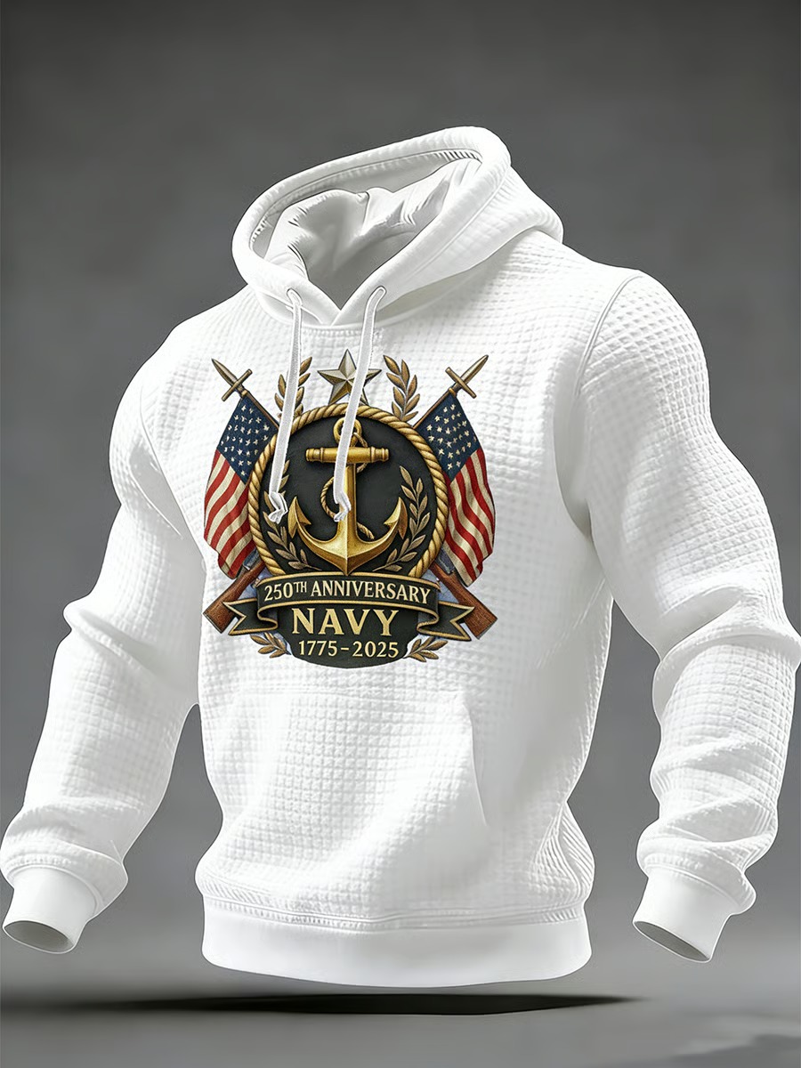 250Th Anniversary Free Navy Commemorative Hoodie