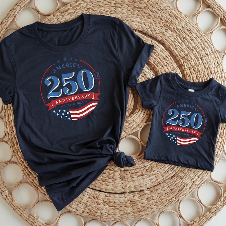 America 250th Anniversary Family Shirt | Unisex 1776-2026 Patriotic Family Tee | Fourth of July Kids Baby Matching Gift