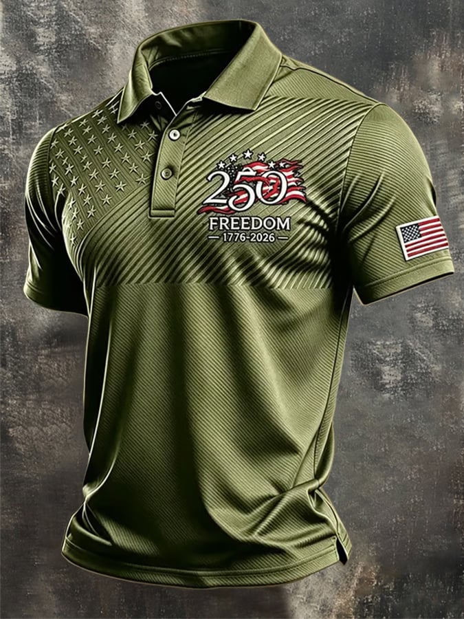 Men's U.S. 250th Anniversary Printed Polo Shirt