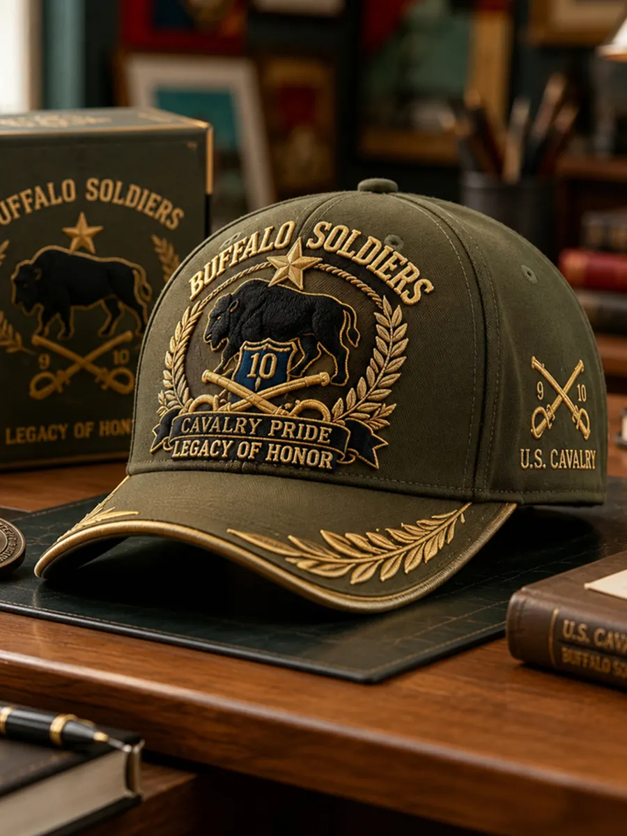 Buffalo Soldiers Print Baseball Cap