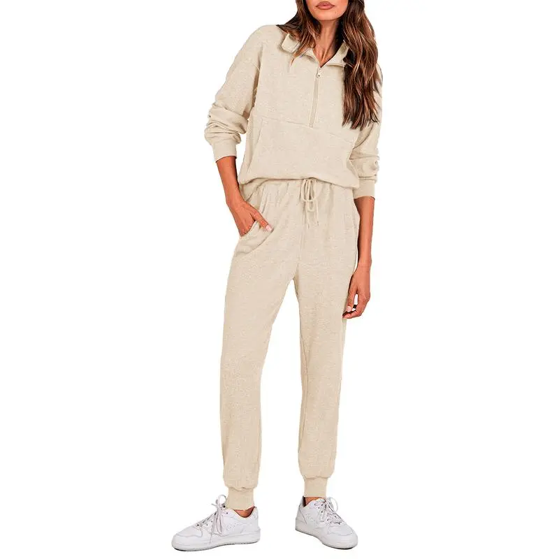 Women’s 2-Piece Half Zip Pullover & Jogger Pants Set