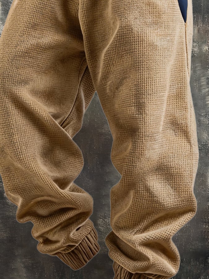 Men's Retro Outdoor Color Block Patriot Sports Pants