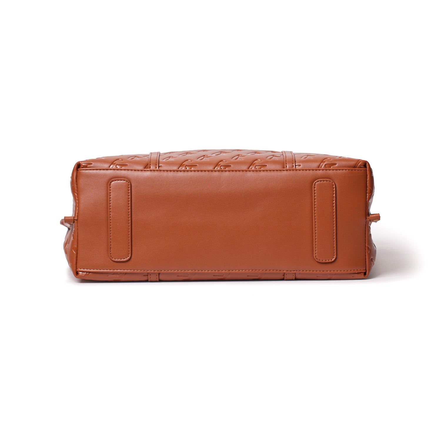 MONOGRAM SLEEK TOTE - BROWN