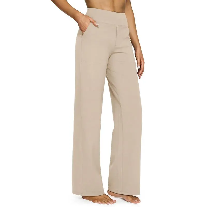 Loose High-Waist Business Casual Pants Yoga Pants Women Wide Leg Pants