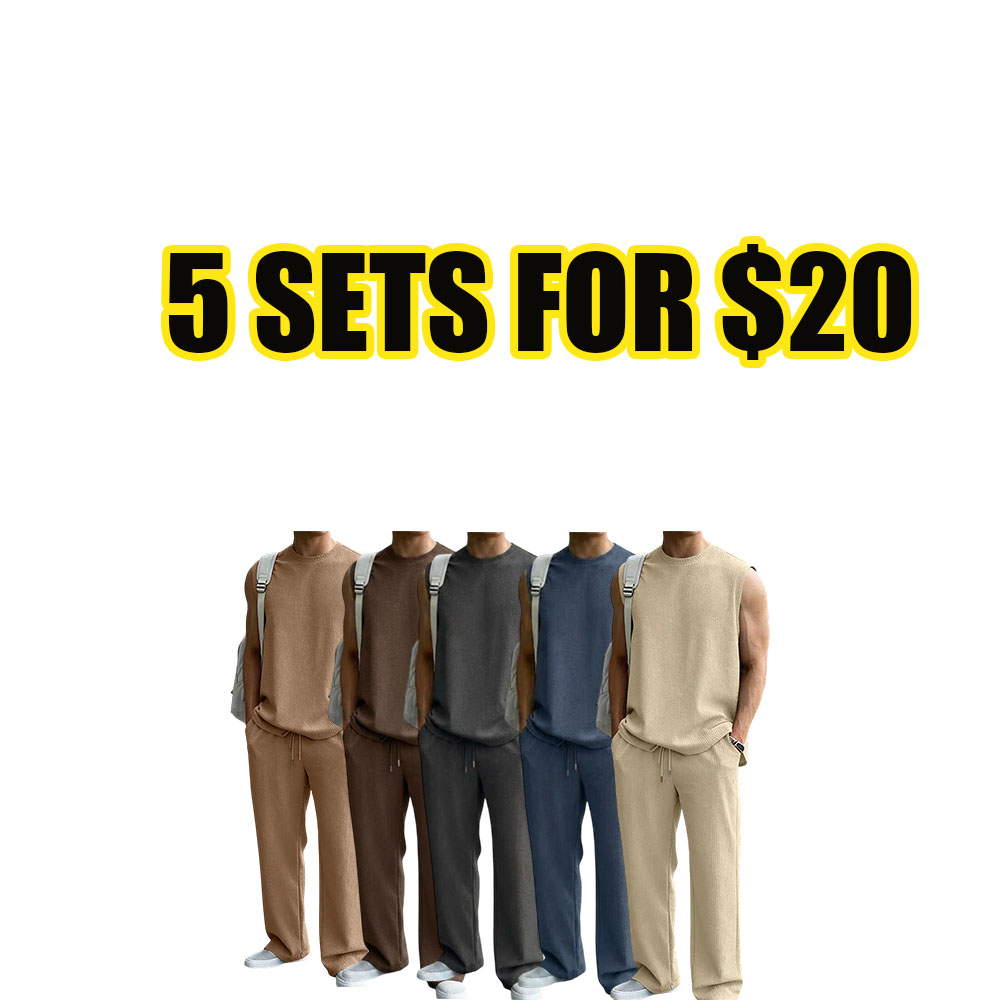 Men's Ribbed Vacation Set