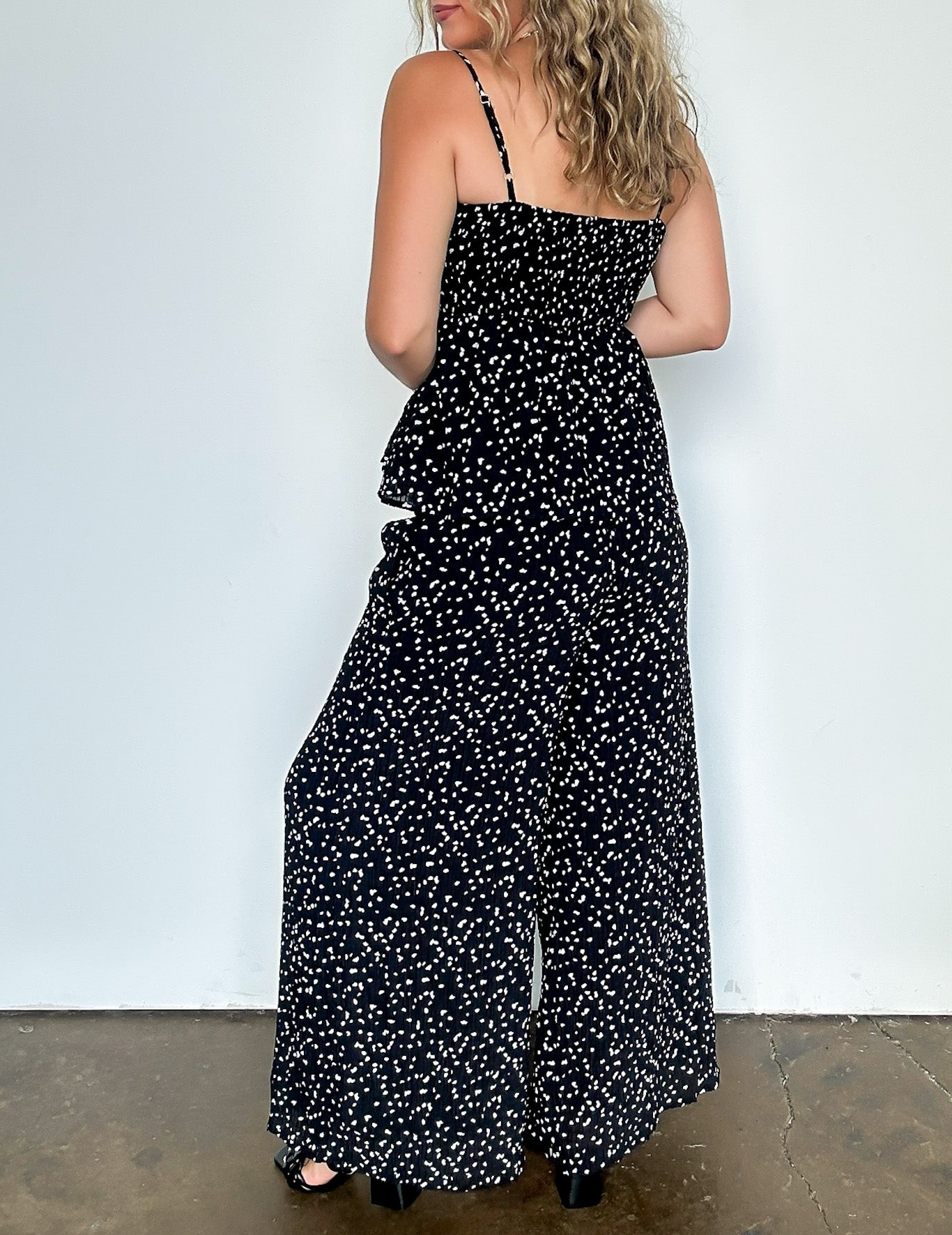 Flare High Waist Flowy Pants
