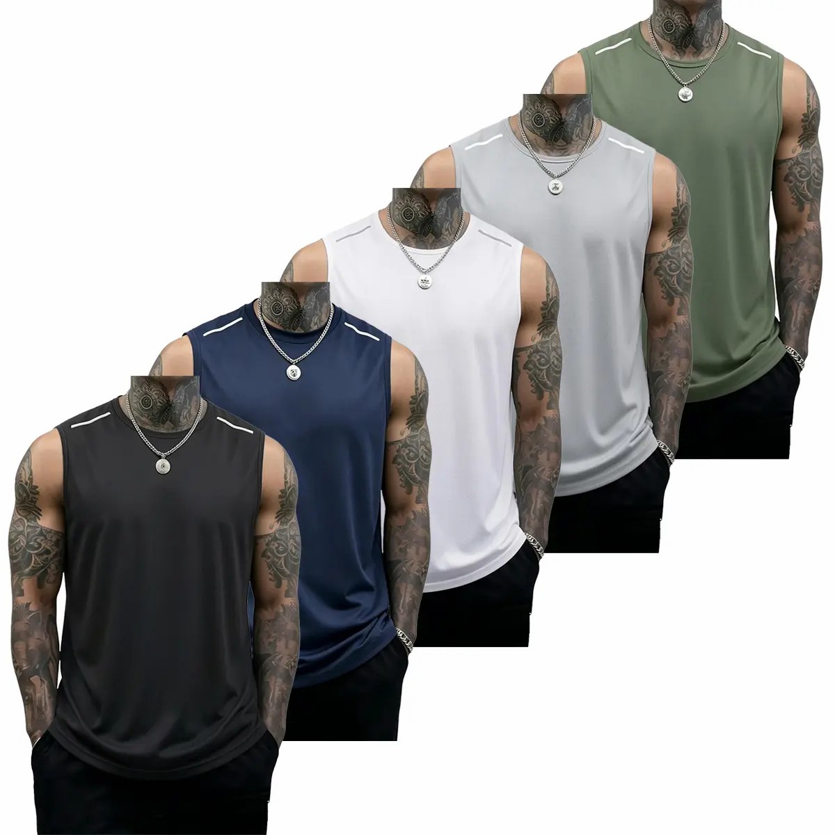 Men’s Summer Fitness Tank Top Set (Multi-Pack)