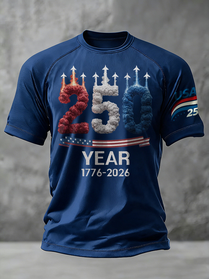 Men'S And Women'S Casual 250Th Anniversary Founding Celebration Raglan T-Shirt